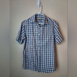 Plaid Short Sleeve Button Up